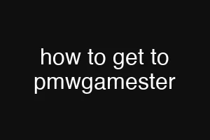 how to get to pmwgamester