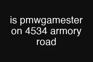 is pmwgamester on 4534 armory road