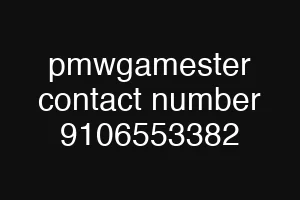 pmwgamester contact number 9106553382